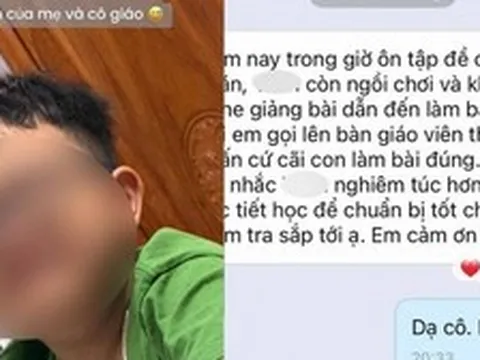 Cô giáo vừa nhắn một câu, mẹ lập tức phối hợp cực mượt: Phản ứng của cậu con trai khiến ai xem cũng bật cười