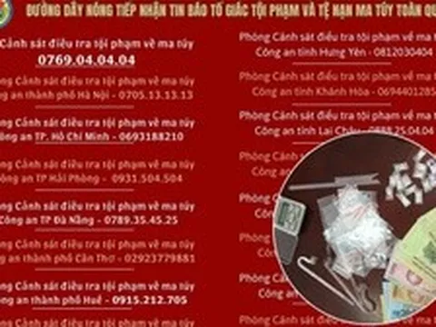 Phát hiện có người chơi ma túy, gọi ngay đến những số này!