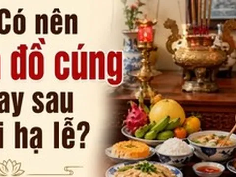Có nên ăn đồ cúng ngay sau khi hạ lễ?
