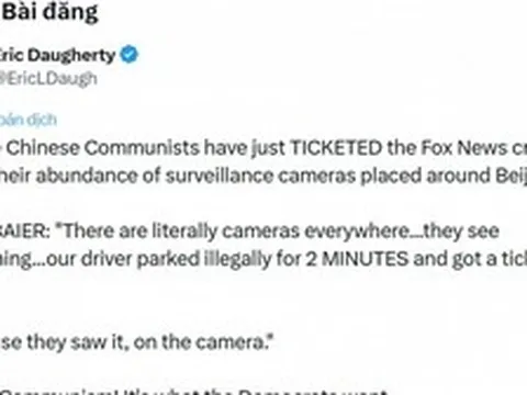 Phóng viên Fox News sang Trung Quốc chưa kịp tác nghiệp tin ông Trump đã bị camera giao thông phạt 40 USD vì đỗ xe trái phép