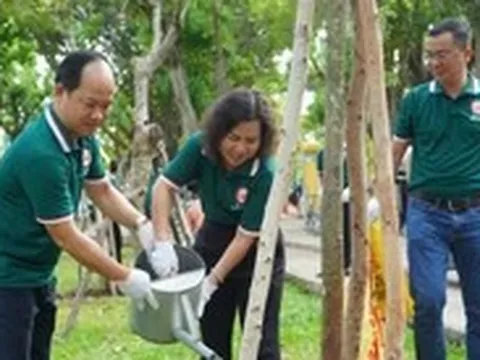 Trồng thêm cây xanh tại công viên Lê Văn Tám, vỉa hè đường Hoàng Sa dịp 50 năm TP.HCM mang tên Bác