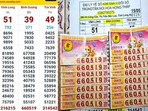 Xổ số miền Nam: 2 giải độc đắc và 2 giải an ủi lộ diện vào sáng 16-5