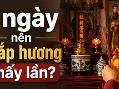 Một ngày nên thắp hương mấy lần?