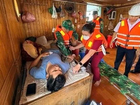 Thuyền trưởng bất ngờ khó thở trên biển, thuyền viên khẩn cấp cầu cứu