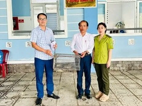 Phát hiện con vật quý hiếm, dài 70cm nằm giữa đồng ruộng