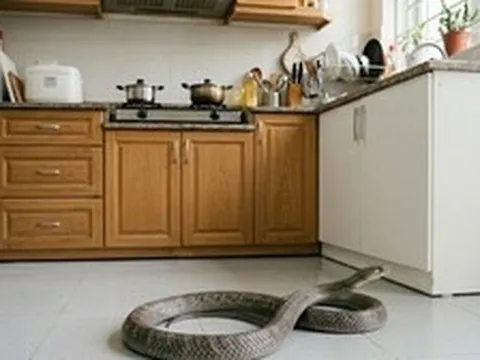 Lời khuyên khi thấy rắn vào bếp