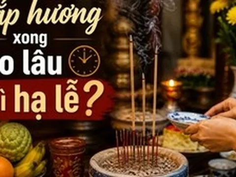 Thắp hương xong bao lâu thì hạ lễ?