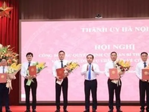 Công bố quyết định của Ban Bí thư về công tác cán bộ tại Hà Nội