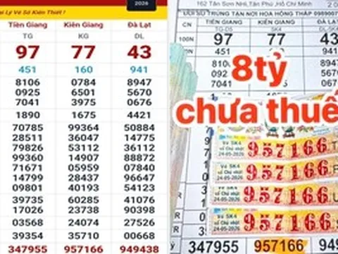 Sáng 25-5, lộ diện nơi trúng 1 giải độc đắc và 3 giải an ủi xổ số miền Nam