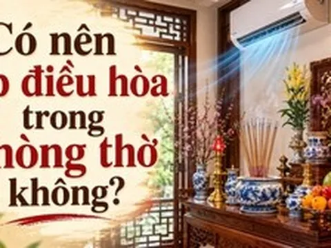 Có nên lắp điều hòa trong phòng thờ không?