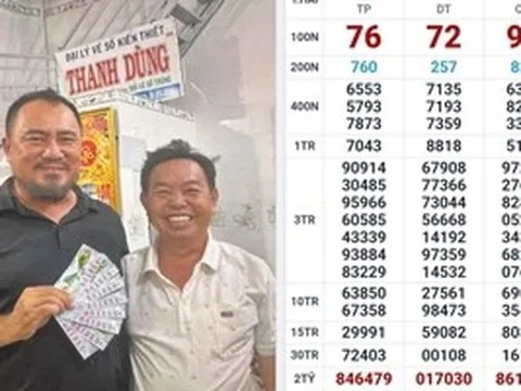 Lộ diện khách hàng ở cửa biển Sông Đốc trúng 16 tỉ đồng xổ số miền Nam