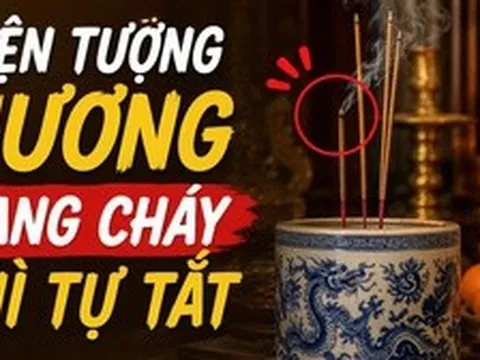 Hiện tượng hương đang cháy thì tự tắt