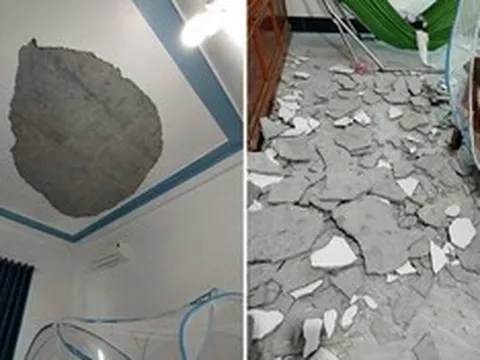 Bị mảng vữa trần nhà rơi trúng khi đang ngủ, bé 6 tháng tuổi tử vong thương tâm