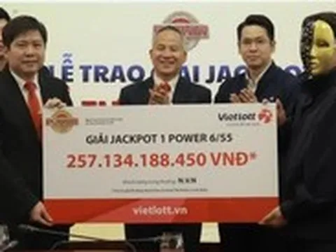 Tối nay, Vietlott xác định một khách hàng trúng giải độc đắc hơn 83 tỉ đồng