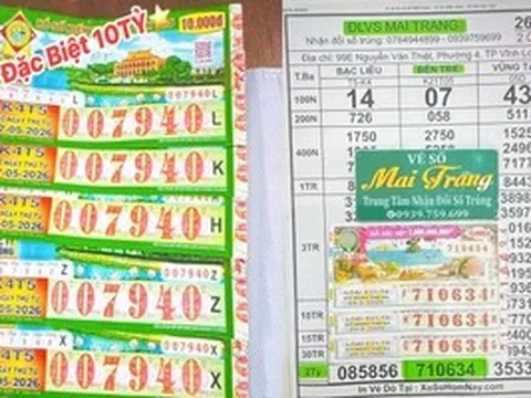Nhiều người ở 2 tỉnh trúng 3 giải độc đắc xổ số miền Nam