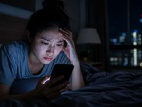 Thói quen lướt mạng xã hội vào ban đêm ảnh hưởng đến giấc ngủ, khả năng học tập