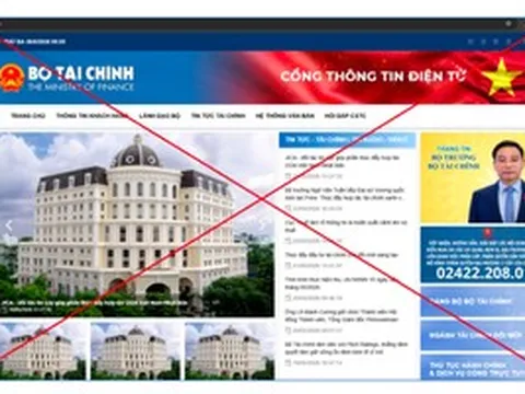 Bộ Tài chính gửi Bộ Công an danh sách website giả mạo