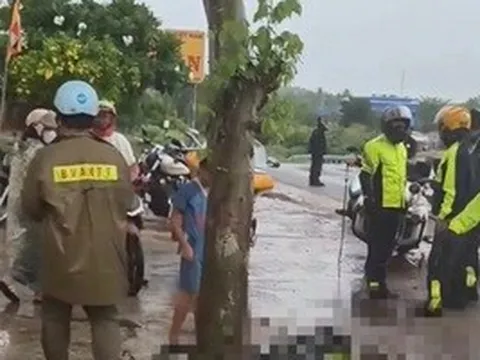 Hai cha con từ TPHCM đi mô tô phân khối lớn gặp nạn trên Quốc lộ 1