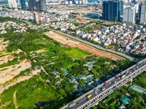 Hiện trạng khu đất xây công viên gần 20ha trên trục đại lộ cảnh quan sông Hồng