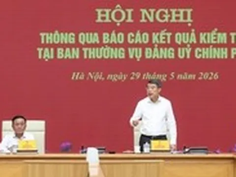 Đoàn kiểm tra của Bộ Chính trị: Đảng ủy Chính phủ hoàn thành khối lượng công việc lớn, có đột phá