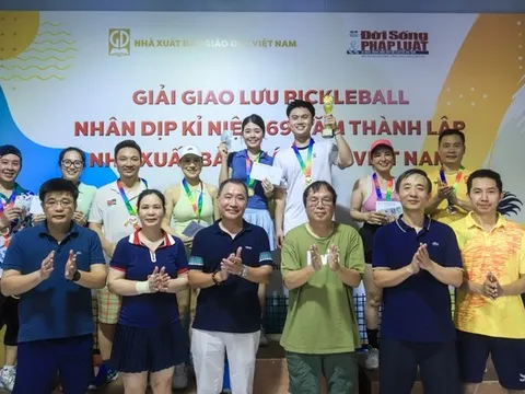 Sôi nổi giải giao lưu Pickleball nhân kỷ niệm 69 năm thành lập NXB Giáo dục Việt Nam