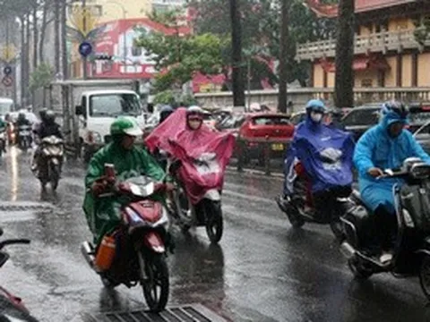 TPHCM và Nam Bộ tiếp tục có đợt mưa diện rộng