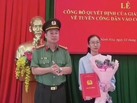 Tuyển vợ thiếu tá Nguyễn Xuân Hải vào ngành Công an