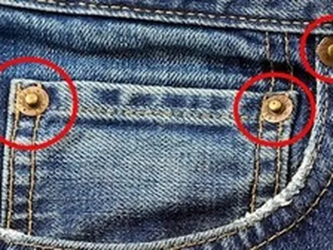 90% người mặc quần jeans không biết công dụng của những chiếc khuy kim loại được bấm trên quần