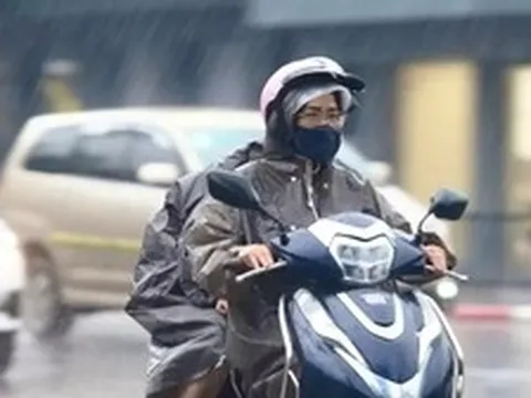 Miền Bắc mưa to từ chiều tối nay