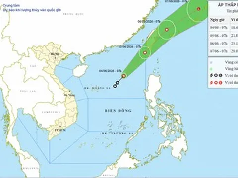 Tin mới nhất về áp thấp nhiệt đới đầu tiên của năm 2026 trên Biển Đông