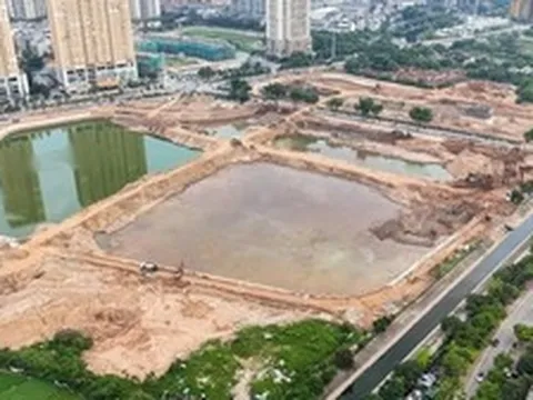Loạt hồ điều hòa ở Hà Nội dần lộ diện trước mùa mưa