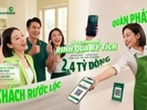 Hộ kinh doanh, khách hàng cùng nhận thưởng khi thanh toán qua Vietcombank