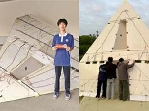 Học sinh 16 tuổi tạo máy bay giấy khổng lồ, lập kỷ lục thế giới khiến nhiều người kinh ngạc