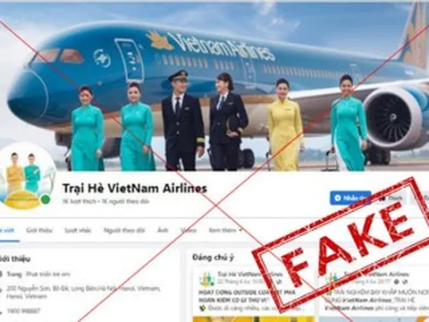 Vietnam Airlines cảnh báo các hình thức giả mạo trên mạng mùa cao điểm hè