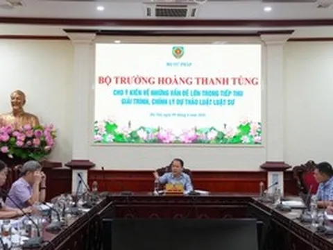 Bộ trưởng Hoàng Thanh Tùng chủ trì họp sửa đổi Luật Luật sư