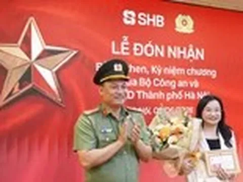 SHB nhận bằng khen của Bộ Công an về phong trào bảo vệ an ninh Tổ quốc