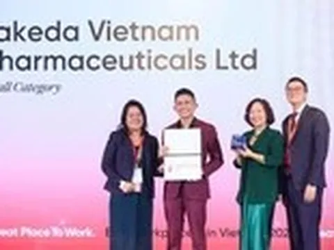 Takeda Việt Nam vào bảng xếp hạng nơi làm việc tốt nhất Việt Nam 2026