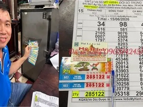 Một tài xế xe dịch vụ trúng độc đắc xổ số miền Nam