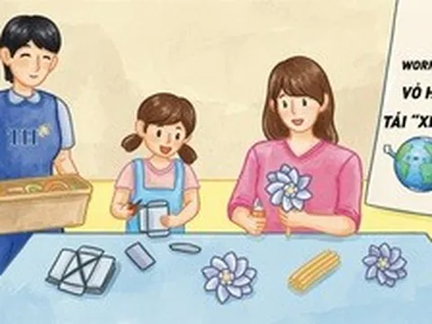 Cùng TH "biến hình" vỏ hộp sữa thành chong chóng hưởng ứng Ngày Môi Trường Thế giới 5/6