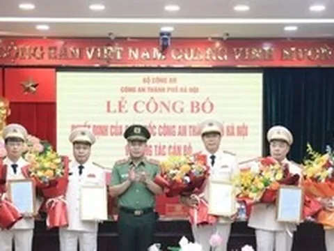 Bổ nhiệm, điều động 5 trưởng phòng thuộc Công an TP Hà Nội