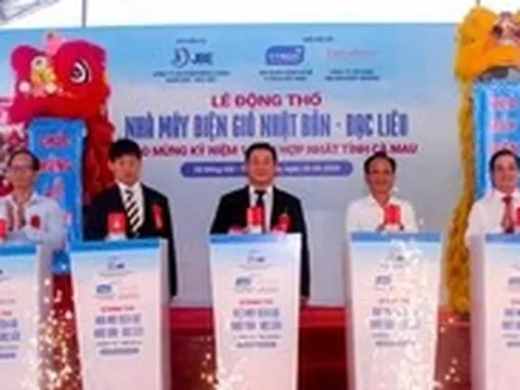 Cà Mau xây thêm nhà máy điện gió gần 2.500 tỉ đồng