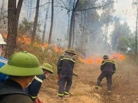 Cháy rừng bùng phát nhiều điểm ở Thanh Hóa, hơn 100 cán bộ, chiến sĩ căng mình dập lửa