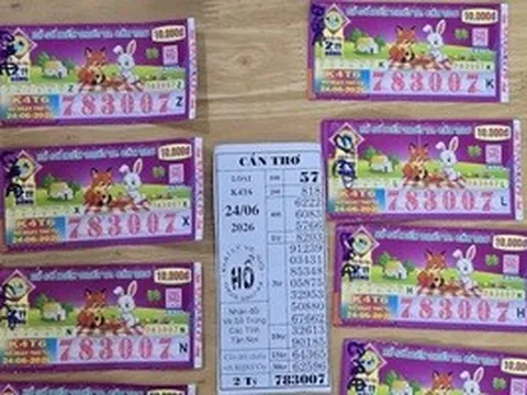 Đại lý thông báo tìm người trúng độc đắc 16 vé xổ số miền Nam