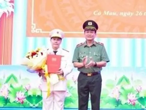 Đại tá Lê Mạnh Hùng làm Phó Giám đốc Công an Cà Mau
