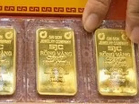 Giá vàng miếng SJC tăng 1,5 triệu đồng/lượng trong phiên cuối tuần
