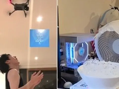 Nắng nóng kỷ lục ở châu Âu, hội du học sinh dùng cả flycam để... làm mát