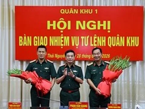Bổ nhiệm Trung tướng Trương Mạnh Dũng giữ chức Phó Tổng Tham mưu trưởng; Thiếu tướng Trần Xuân Mạnh tiếp nhận nhiệm vụ Tư lệnh Quân khu 1