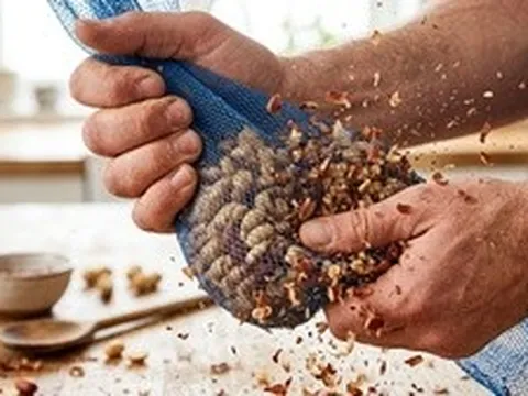 Mẹo bóc vỏ đậu phộng nhanh