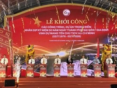 Tp. Hồ Chí Minh khởi công 8 dự án trọng điểm chào mừng 50 năm Thành phố mang tên Bác
