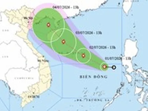 Bão số 1 có thể vào vịnh Bắc Bộ ngày 4-7, yêu cầu thông báo khẩn cho tàu thuyền